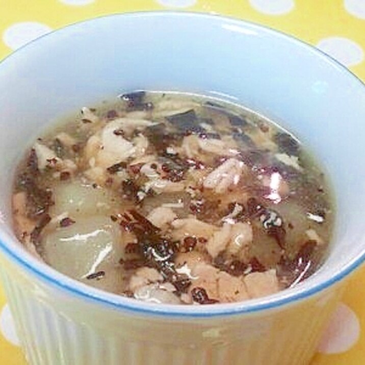 【離乳食】角切り大根&豚モモのとろみ煮